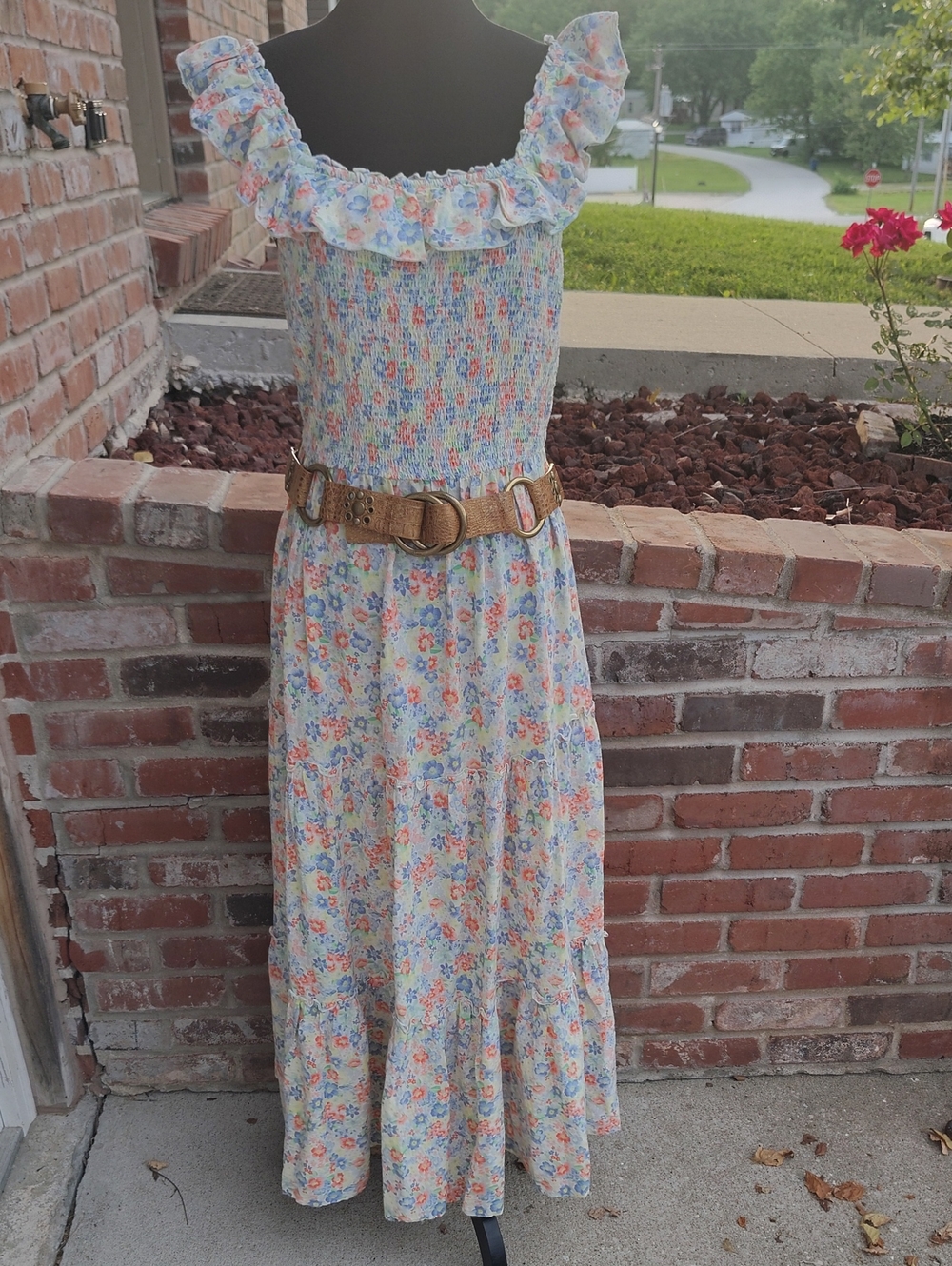 Vintage Guess Leather Studded Double Loop Buckle Belt Country Rodeo Western Y2K - Picture 2 of 15